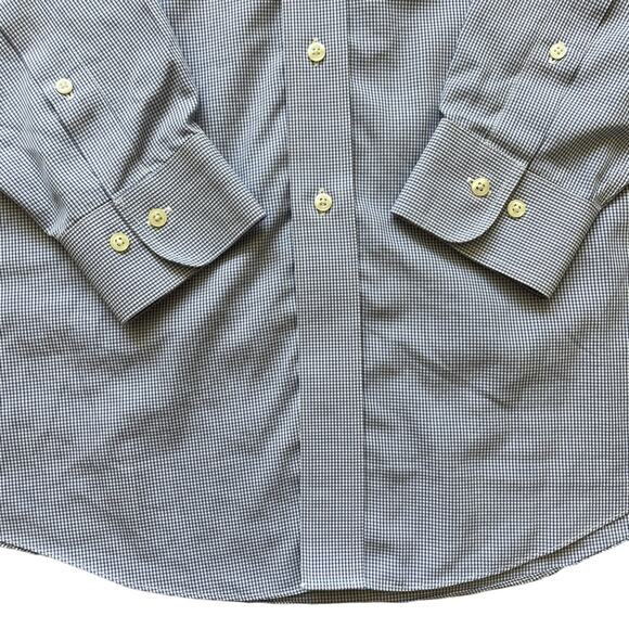 Brooks Brothers Blue and White Button Down Long Sleeve Dress Shirts 16.5 - 4/5 - Picture 5 of 16